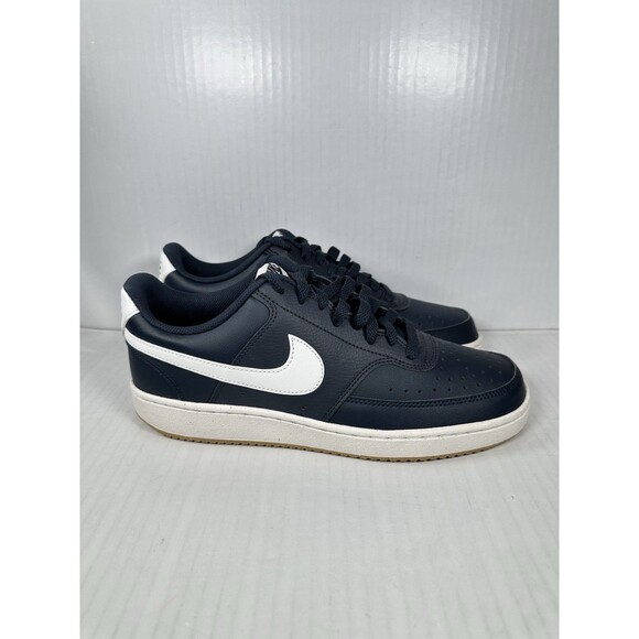 Nike Court Vision Lo Shoes Mens Size 9 Blue Obsidian White Sneakers FZ5547-400